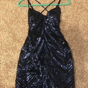 Windsor Navy & Black Homecoming Dress